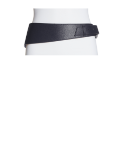 Leather Asymmetrical Contour Belt