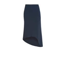 Matte Charmeuse Asymmetrical Skirt